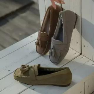 SOVO 벤보르 발편한 털안감 단화 로퍼 여성단화 플랫 1.5cm