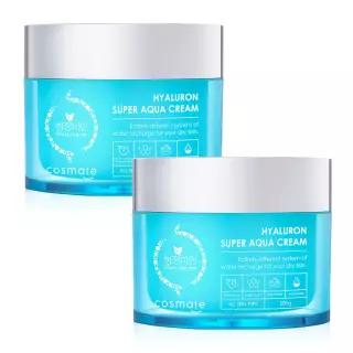히아루론 수퍼 아쿠아 수분크림 200ml 2개 대용량 수분 보습 진정 영양 탄력 주름 미백 화장품