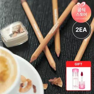 [2EA] 클리오 벨벳 립 펜슬 기획 [본품+샤프너 구성] [GIFT] 글램틴트 미니(랜덤)1EA