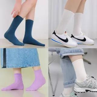 국산 고급 면 여성 패션 데일리/롱/골지/무지/컬러 양말 3켤레