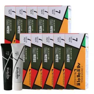 세븐에이트 새치 염색약 10개세트+염색도구 2개+탈모샴푸 200ml 7~8분만에 염색되는 동성제약의 기술력