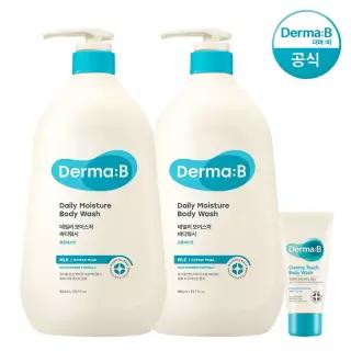 [공식] 더마비 데일리 모이스처 (대용량) 바디워시 (코튼머스크) 880ml x2개+튜브견본(랜덤)