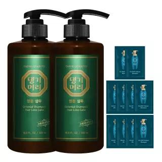 댕기머리 오리지널 명품 샴푸 500ml 2개+샴푸 10매 전통 오리지널 프리미엄 한방 탈모샴푸