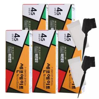 세븐에이트 새치 염색약 5개세트+염색도구 2개+클렌징폼 200ml 7~8분만에 염색되는 동성제약의 기술력