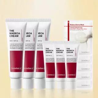 [본사직영] 더 마데카크림 45ml 3개 + 15ml 3개 + 인텐시브 리프팅 마스크 5매