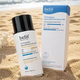 빌리프 UV 프로텍터 아쿠아 밤 선 세럼 어드밴스드 SPF50 PA++++, 50ml, 1개