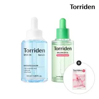 [SET] 다이브인 저분자 히알루론산 세럼 50ml+밸런스풀 시카 컨트롤 세럼 50ml (+다이브인 세럼 20ml)