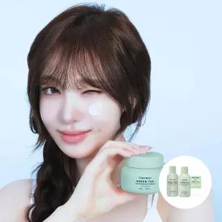 [대용량] 그린티 수분 크림 100ml(+그린티 기초 2종기트)