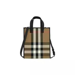 BOOK 하우스체크 스몰 캔버스 토트 숄더백 TAUPE BROWN 80845521