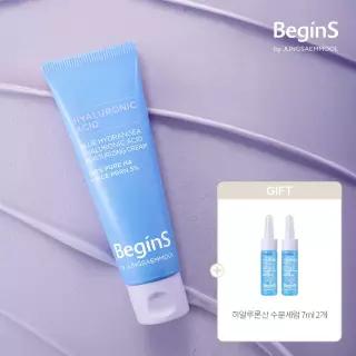 비긴스 바이 정샘물 블루 수국 히알루론산 수분 크림 50ml(+ 히알루론산 수분세럼 7ml 2개)
