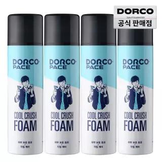 도루코 페이스 대용량 쿨크러쉬 쉐이빙폼 250ml 4개/깔끔면도