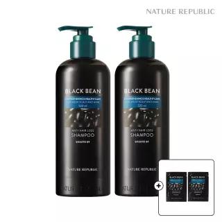 [네이처리퍼블릭] 블랙빈 탈모증상 개선 샴푸 520ml 2개 (+ 블랙빈 샴푸 10ml 2개)