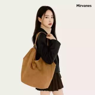미르바네스 리오 스웨이드 버킷 숄더백 (파우치 포함)