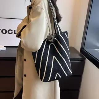 STY1스타일 사계절 데일리 프리미엄 니트 숄더백 에코백