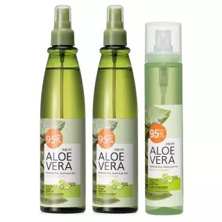 알로에베라 모이스처 수딩 젤 미스트 310ml 2개+125ml 1개/수분충전+피부진정+영양