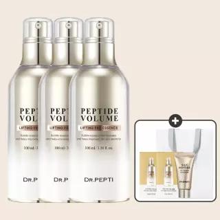 단 1회 사용으로 리프팅효과! 닥터펩티 펩타이드 볼륨 버블 리프팅 프로 에센스 100ml 3개 세트 + 88크림 15g + 샤쉐 40매 + 쇼핑백