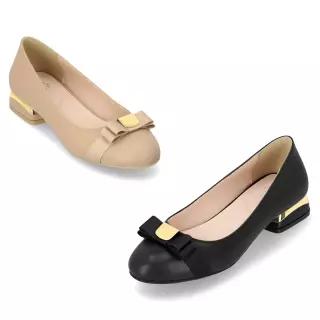엘칸토 인텐스 여성 리본 메탈 포인트 플랫슈즈 2.5cm LCWD82I613