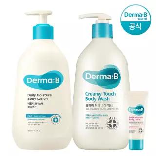 [공식] 더마비 데일리 바디로션 400ml+크리미 바디워시 400ml +튜브견본(랜덤)
