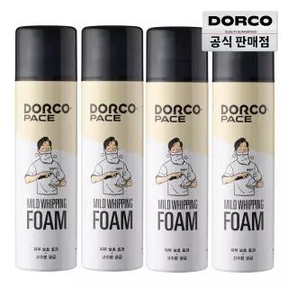 도루코 페이스 대용량 마일드 휘핑 쉐이빙폼 250ml 4개/깔끔면도