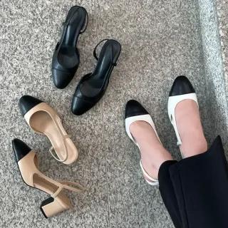 SOVO 제네즈 데일리 캡토 미들 슬링백 6cm