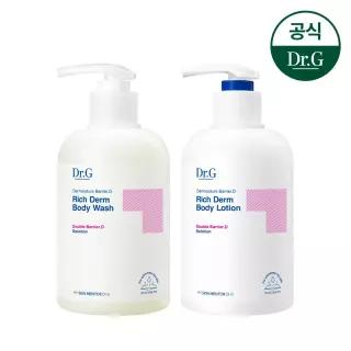 닥터지 더모이스처 배리어D 리치덤 바디워시 400mL+바디로션 400ml
