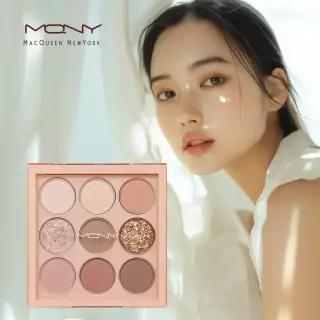 MQNY 1001 톤온톤 아이섀도우 9구 팔레트 9g #누드무드 /퍼스널컬러 가을웜톤 애교살 섀도우팔레트 아이쉐도우