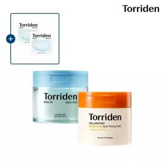 [SET] 다이브인 저분자 히알루론산 멀티패드 80매+셀메이징 비타C 흔적 토닝 패드 70매  (+멀티패드 10매입 2개)