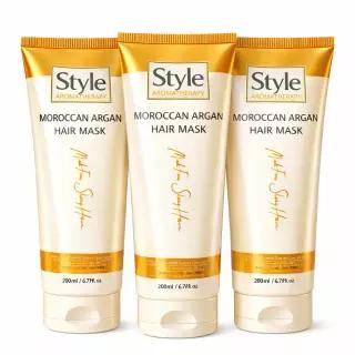 모로칸 아르간 헤어 클리닉 트리트먼트 헤어팩 200ml 3개