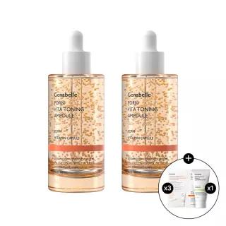 PDRN 비타 토닝 앰플 70mlX2개 + PDRN인리치드밤1mlX3매+ 피토올로지 클렌징폼 30mlX1개