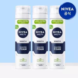 니베아 맨 센서티브 쉐이빙 폼 250ml 3개