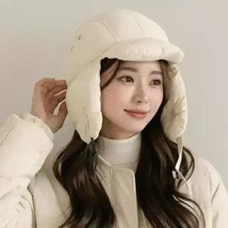 영스피플 패딩모자 군밤 귀마개 귀덮개 귀여운 방한모 스키 여성 귀도리 귀돌이 귀모자 귀덮는 방한용 겨울용 귀다리 귀막이 귀달린 커플 캡 햇