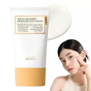 [단하루 초.특.가] 엄정화 PICK 선크림! 풀리 쌀 세라 수분 선크림 50ml