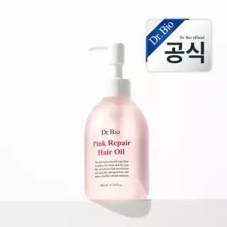닥터바이오 핑크 리페어 헤어 오일 200ml / 민감성 온가족 임산부 아기 유아