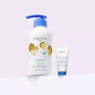 차앤맘 피토세린 하이드로 헤어 앤 대용량 키즈 아기 바디워시 500ml + 워시 30ml 추가증정