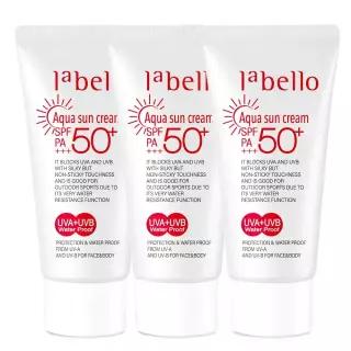 라벨로 아쿠아 선크림 썬크림 3개 SPF50+ PA+++ 50ml 워터프루프 자외선차단 기능성