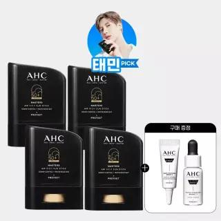 AHC 마스터즈 에어리치 선스틱 14g 4개+(증정)프로샷 세럼 5ml+프로샷 아이크림 5ml