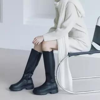 엠.무크 아르코 소가죽 캐주얼 롱부츠 블랙 516523703AA