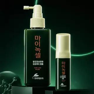 [듀얼케어스타터] 현대약품 마이녹셀 인텐시브 스칼프 탈모 앰플 60ml 1개+앰플토닉 200ml 1개