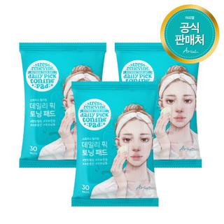 [공식]아리얼 스트레스 릴리빙 데일리 픽 토닝 패드 30매 (2+1)
