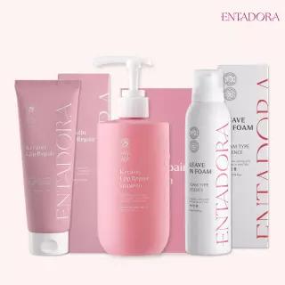 엔타도라 케라틴 LPP 리페어 트리트먼트 230ml + 샴푸 300ml + 리브인폼 200ml
