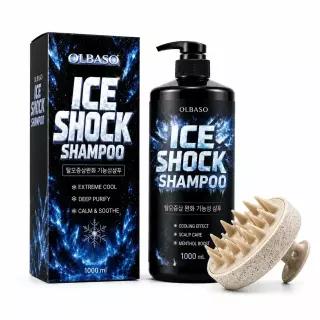  런칭기념 올바소 아이스쇼크 탈모샴푸 1000ml 탈모증상완화 기능성 쿨링 두피샴푸 대용량