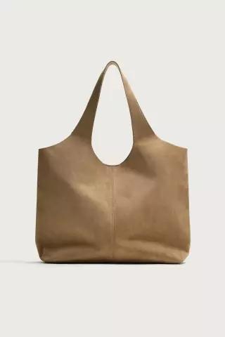 ZARA 레더 토트백 - 샌드 브라운 3335/720/107
