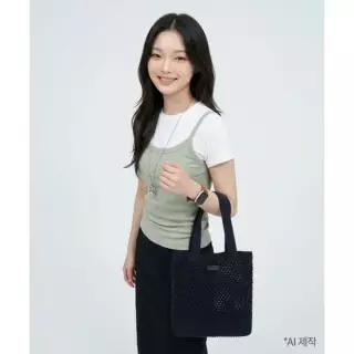 내셔널지오그래픽 NATIONALGEOGRAPHIC N262ATO010 여성 니트 토트백 NAVY N262ATO010065 302411