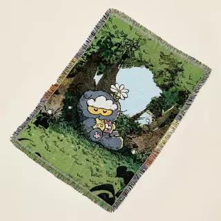 라인프렌즈 조앤프렌즈 ZOA LUCKY SHOP 직조 담요