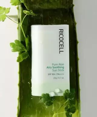 리코셀 RICOCELL 맑은 제주 알로에 에어리 수딩 선스틱 20g