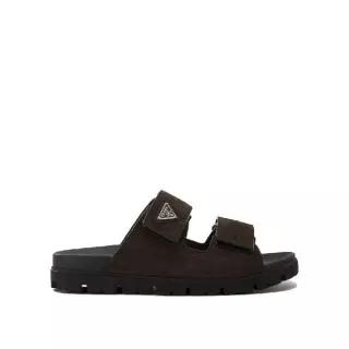 [V90]프라다 2X3129054F0003 F G000 남성 샌들 플립플랍 조리 슬리퍼 Suede double strap