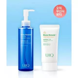 매장정품 UIQ 바이옴 레미디 마일드 선크림_50ml + 올인원 앰플 클렌저 200ml