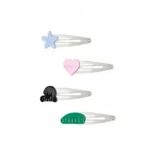 EMIS LOGO SNAP HAIR CLIP (4SET)