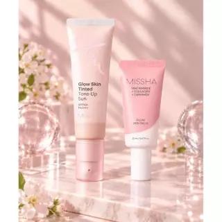 미샤 미샤X후니언 공동개발 글로우 스킨 틴티드 톤업선 30ml + 스킨밤 20ml +모던섀도우 본품 언더볼류머