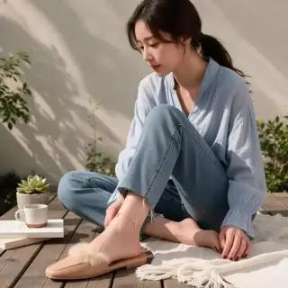발찌 롤라인 써지컬 스틸 액세서리 여자 데일리 주얼리 발목 포인...